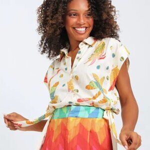 Tropical Cropped Shirt Farm Rio